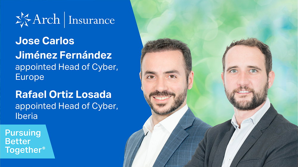 Visuel Arch Insurance nomme de nouveaux responsables cyber pour l'Europe et l'Ibérie