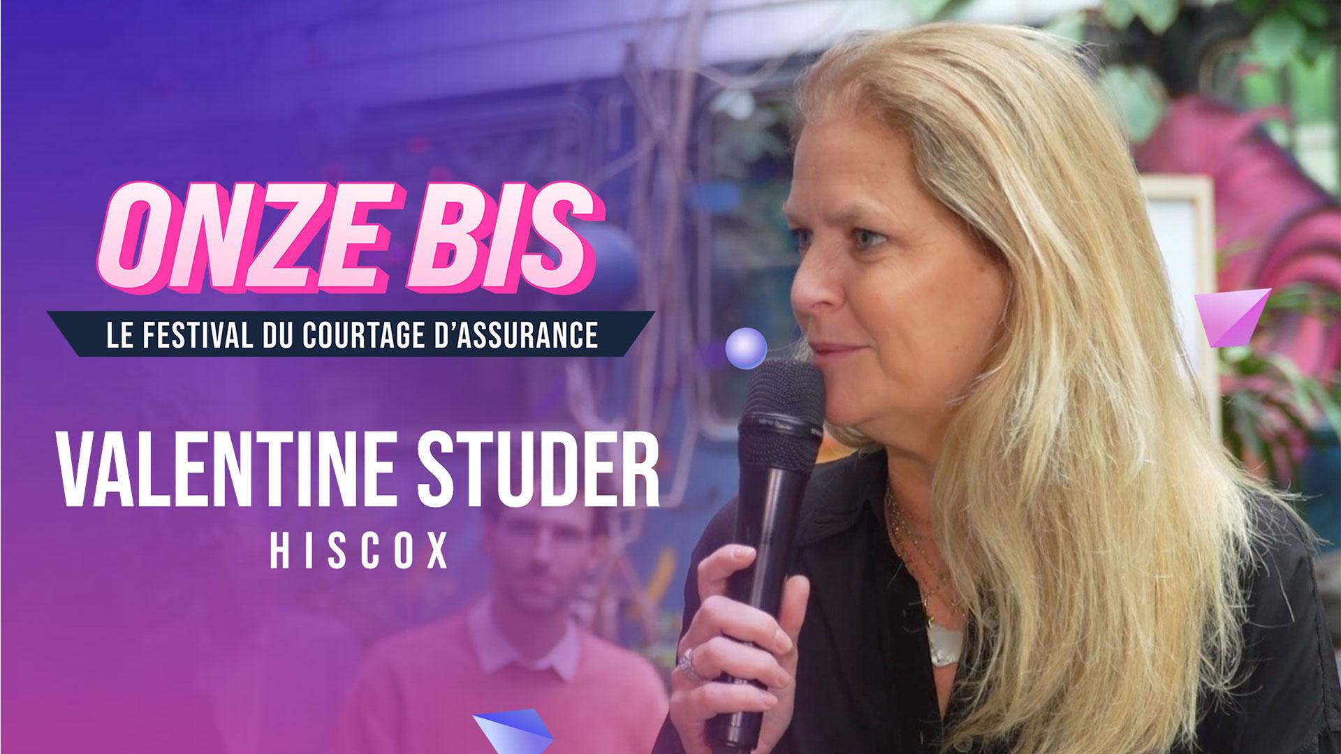 Visuel Valentine Studer (Hiscox) au Onze Bis, le Festival du courtage d’assurance