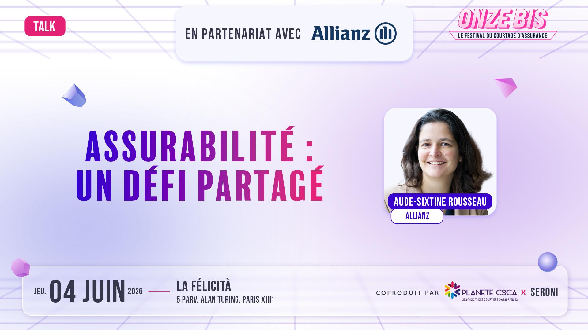 Visuel Talk : “Assurabilité : un défi partagé” avec Allianz